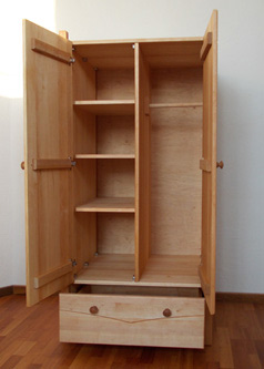 Alina Kleider-Hochschrank Inneneinteilung Biom&ouml;bel