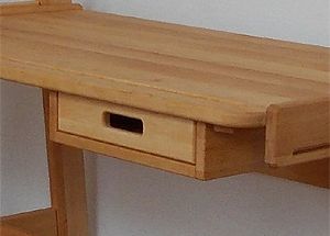 Schreibtisch Schubkastenmodul Bio-Erle Naturm&ouml;bel