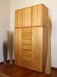 Schrankkommode CARLOS dreitteilig mit Schubk&auml;sten und Aufsatzschrank