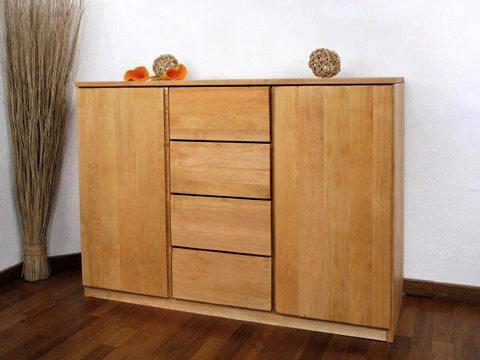 Sideboard Carlos 2-t&uuml;rig 4 Schubk&auml;sten
