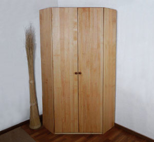 Naturm&ouml;bel Eckschrank massiv