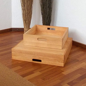 Spiel- und Krabbelkisten aus Bio-Erle Naturm&ouml;bel